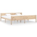 Rama łóżka z litego drewna sosnowego, 200 x 200 cm