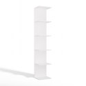 REGAŁ 6P BIAŁY Wysoki 180 Cm 6 Półek Na Książki Segregatory Do Biura Salonu