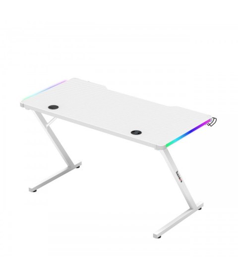 Biurko gamingowe Huzaro Hero 2.5 White RGB