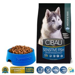 FARMINA Cibau Sensitive Fish Medium & Maxi - sucha karma dla psa - 12 kg