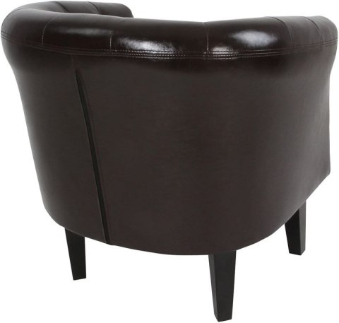 Fotel Chesterfield, 58 x 71 x 70 cm, brązowy