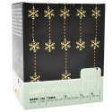 LAMPKI CHOINKOWE KURTYNA ŚWIETLNA 120x120 CM 232LED CIEPŁY BIAŁY PŁATKI ŚNIEGU
