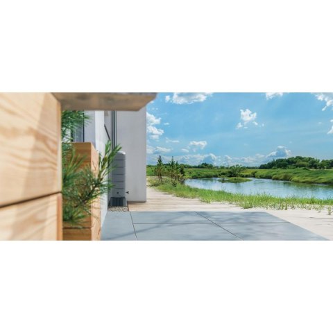 ZBIORNIK POJEMNIK NA WODĘ DESZCZÓWKĘ SET TENSO 120L SMOOTH GRAY