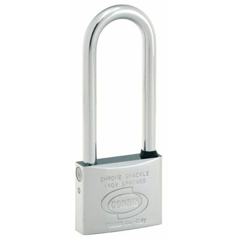 Zamek na klucz CORBIN Euromarine 4 mm 25 mm Łuk Stal nierdzewna Mosiądz