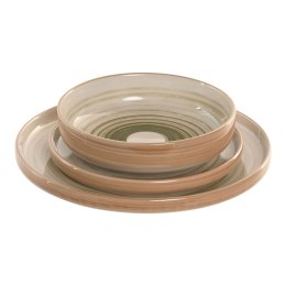 Naczynia Home ESPRIT Kolor Zielony Kamionka 18 Części