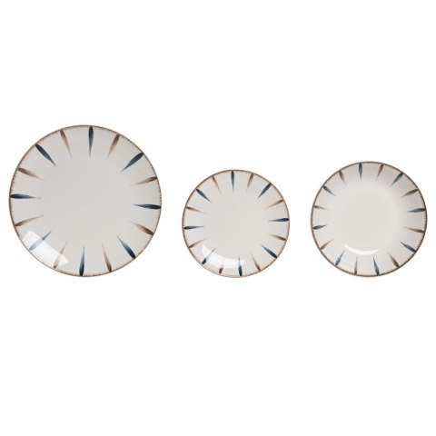 Naczynia Home ESPRIT Niebieski Biały Porcelana 18 Części
