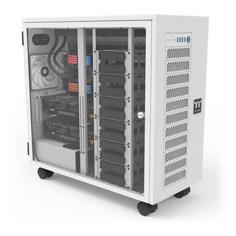 Semi Wieża ATX THERMALTAKE AX700 TG Biały Czarny