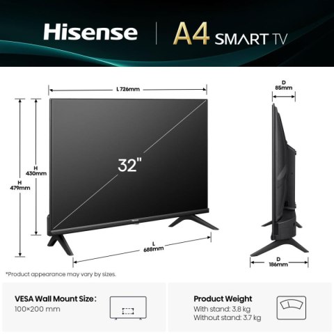 Smart TV Hisense 32A4Q 32 32" HD LED HDR