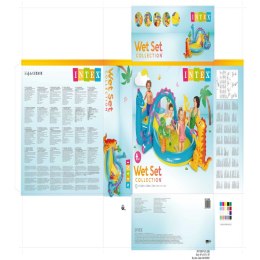 Dmuchany Fotel dla Dzieci Intex Dinozaury Plac zabaw 302 x 112 x 229 cm 280 L