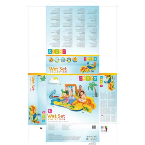 Dmuchany Fotel dla Dzieci Intex Plac zabaw Dinozaury 272 L 249 x 109 x 191 cm (2 Sztuk)