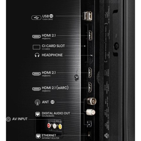 Smart TV Hisense 55E77Q 55 55" 4K Ultra HD HDR QLED