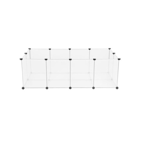 Modułowa przezroczysta zagroda dla gryzoni 143x73x46 cm