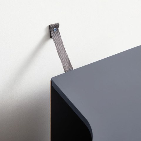 Szara szafka pod umywalkę MDF 60x30x60 cm do łazienki