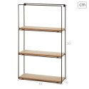 Regał Max Home Żelazo Drewno MDF 30 x 50 x 10 cm (4 Sztuk)