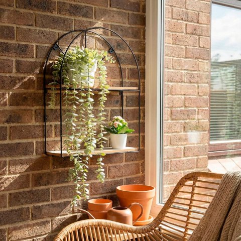 Wieszak na ubrania Max Home Żelazo Drewno MDF (6 Sztuk)