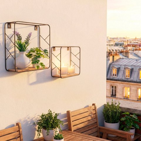 Wieszak na ubrania Max Home Żelazo Drewno MDF (6 Sztuk)