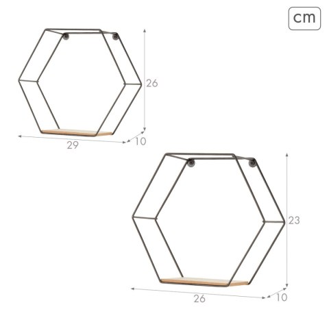 Wieszak na ubrania Max Home Żelazo Drewno MDF (6 Sztuk)
