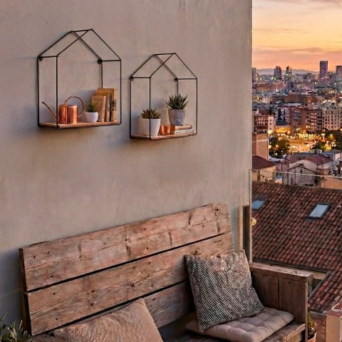 Wieszak na ubrania Max Home Żelazo Drewno MDF (6 Sztuk)