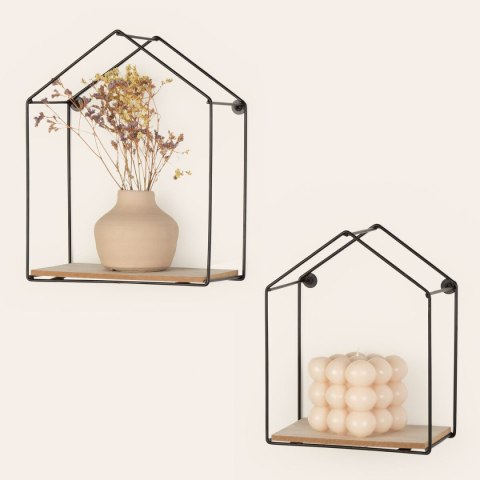 Wieszak na ubrania Max Home Żelazo Drewno MDF (6 Sztuk)