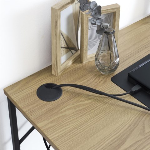 Biurko Link naturalne/czarne