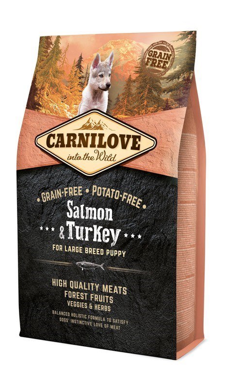 Carnilove Salmon&Turkey Puppies Large 4kg (WYPRZEDAŻ)