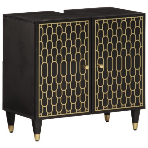 3-cz. zestaw mebli łazienkowych, lite drewno mango