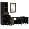 4-cz. zestaw mebli łazienkowych, lite drewno mango