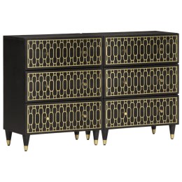 Szafki, 2 szt., 60x33x75 cm, lite drewno mango