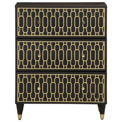 Szafki, 2 szt., 60x33x75 cm, lite drewno mango