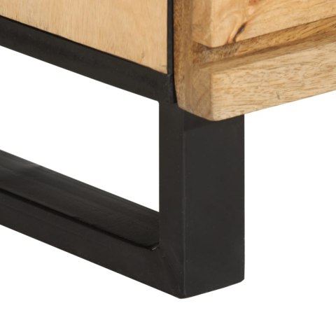 Szafki, 2 szt., 60x34x75 cm, surowe drewno mango