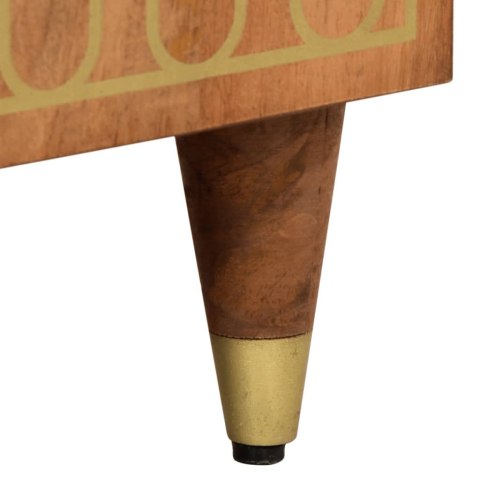 Szafki, 3 szt., 60x33x75 cm, lite drewno mango