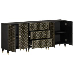 Szafki, 3 szt., 60x33x75 cm, lite drewno mango