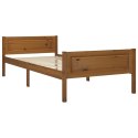 Rama łóżka z litego drewna sosnowego, miodowy brąz, 100x200 cm