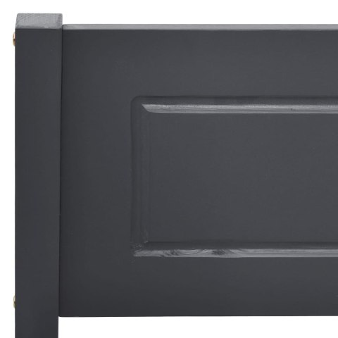 Rama łóżka z litego drewna sosnowego, szara, 160 x 200 cm Rama łóżka z litego drewna sosnowego, szara, 160 x 200 cm