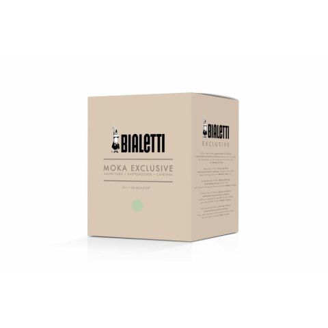 Włoska Kafeterka Bialetti MOKA EXCLUSIVE Kolor Zielony Aluminium 3 Šálky