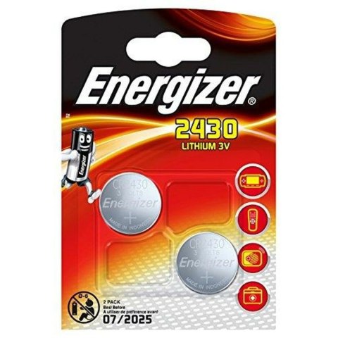 Litowe Baterie Guzikowe Energizer 3 V CR2430 (10 Sztuk)