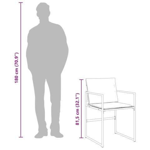 11-cz. zestaw mebli ogrodowych z poduszkami, biały, textilene