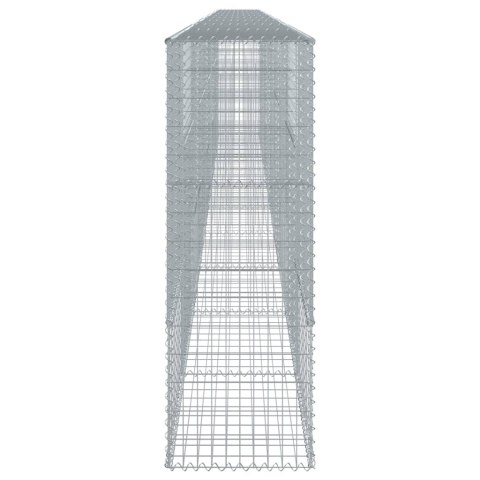 VidaXL Kosz gabionowy z pokrywą, 1000x50x150 cm, galwanizowane żelazo