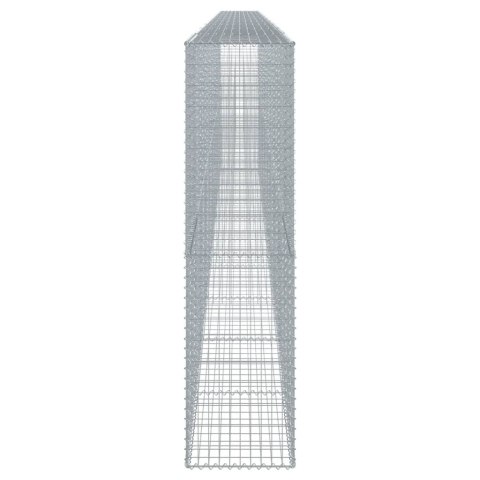 Kosz gabionowy z pokrywą, 1000x50x200 cm, galwanizowane żelazo