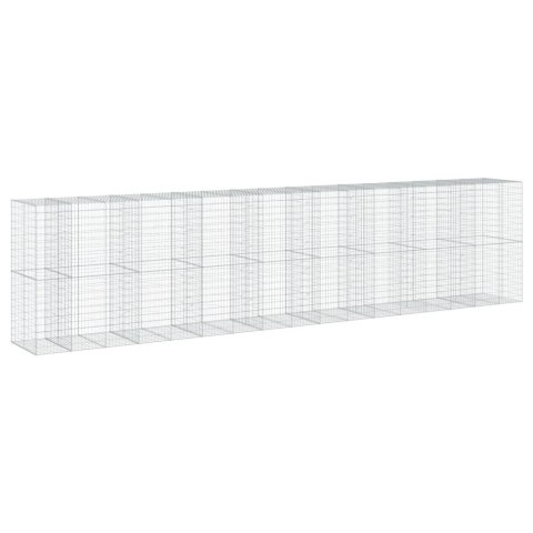 Kosz gabionowy z pokrywą, 850x100x200 cm, galwanizowane żelazo