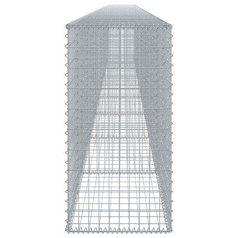 Kosz gabionowy z pokrywą, 900x50x100 cm, galwanizowane żelazo