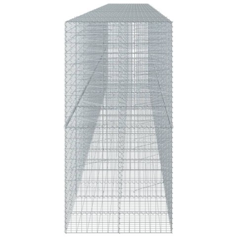 Kosz gabionowy z pokrywą, 950x100x200 cm, galwanizowane żelazo
