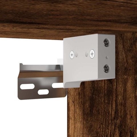 4-częściowy zestaw mebli łazienkowych, przydymiony dąb