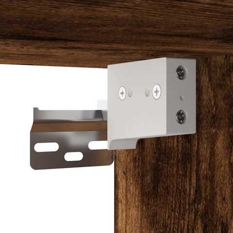 4-częściowy zestaw mebli łazienkowych, przydymiony dąb