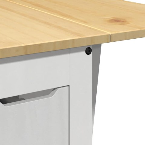 5-cz. zestaw mebli jadalnianych Corona, składany, biały