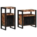 Zestaw mebli łazienkowych 2 pcs Brązowy lite drewno z odzysku
