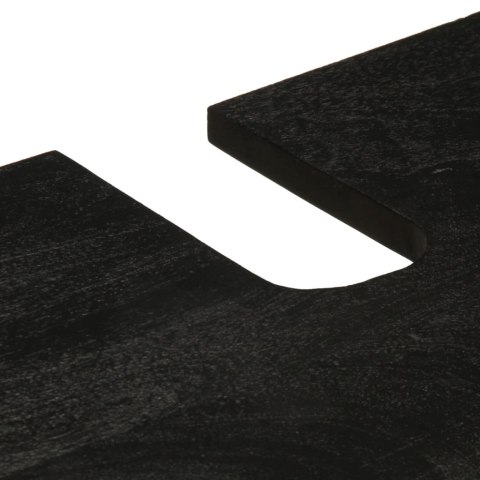 3-cz zestaw mebli łazienkowych, czarny, materiał drewnopochodny