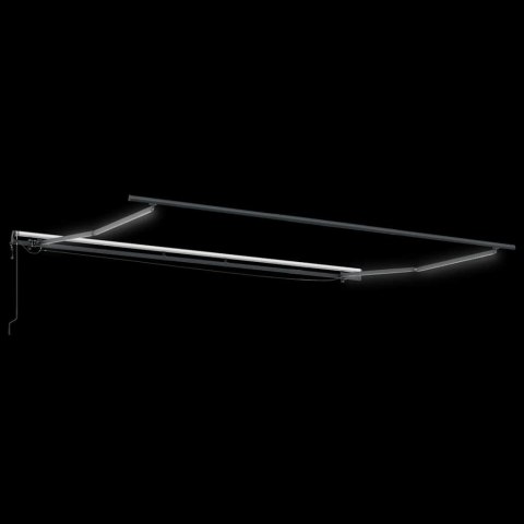 Automatycznie zwijana markiza z LED, burgundowa, 400x300 cm