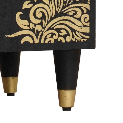 Zestaw Szafek Łazienkowych 4 pcs Czarny Drewno z mango