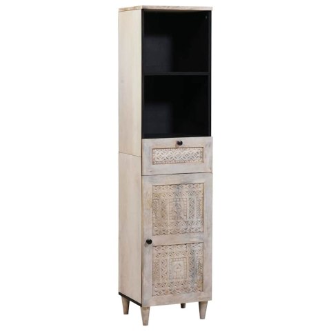 VidaXL Zestaw mebli łazienkowych 4 pcs Biały Materiał drewnopochodny